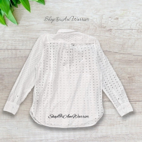 J.Crew NWT white eyelet button-down + cami *shop@iamwarrior - Picture 5 of 9